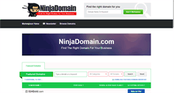 Desktop Screenshot of ninjadomain.com